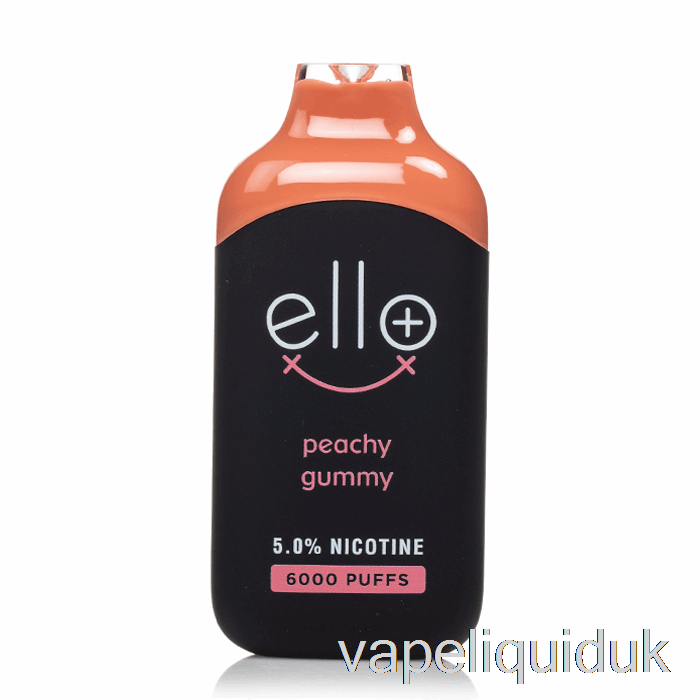 BLVK ELLO Plus 6000 Disposable Peachy Gummy Ice Vape Juice